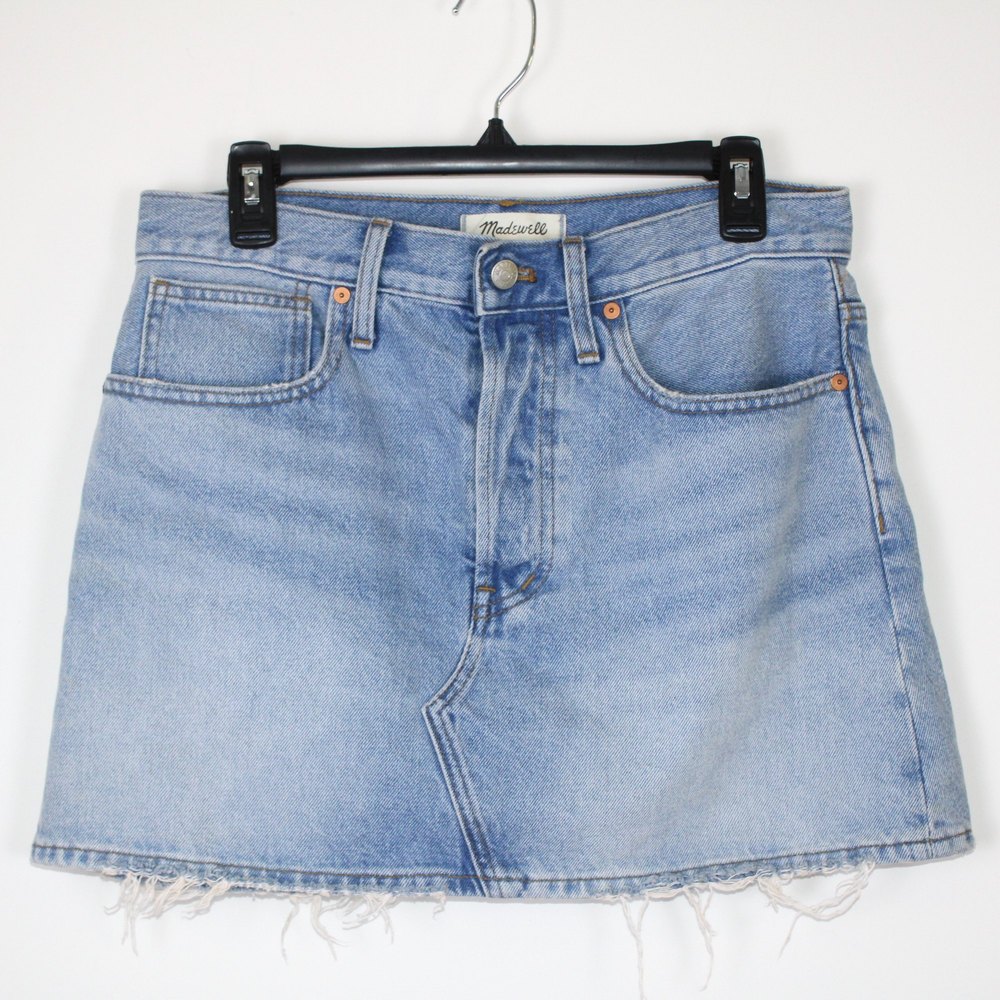 Madewell Rigid Denim Jean Skirt, Size 27